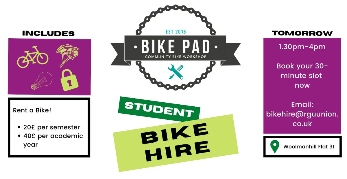 We are excited to announce that BikePad is allowed to open up again and there are still bikes left!🎉 
Book a time slot for tomorrow!😷