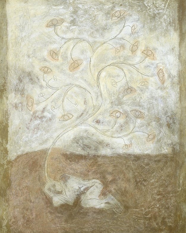 Hoy celebran su cumpleaños la Presidenta del #CNAP #NormaRodríguezDerivet y el artista y curador #LázaroSaavedra, #PremioNacionaldeArtesPlásticas 2014. Felicidades y éxitos.
Lázaro Saavedra, Homenaje a Arnaldo (1999), #mixtasobrecartulina, 79 x 50 cm