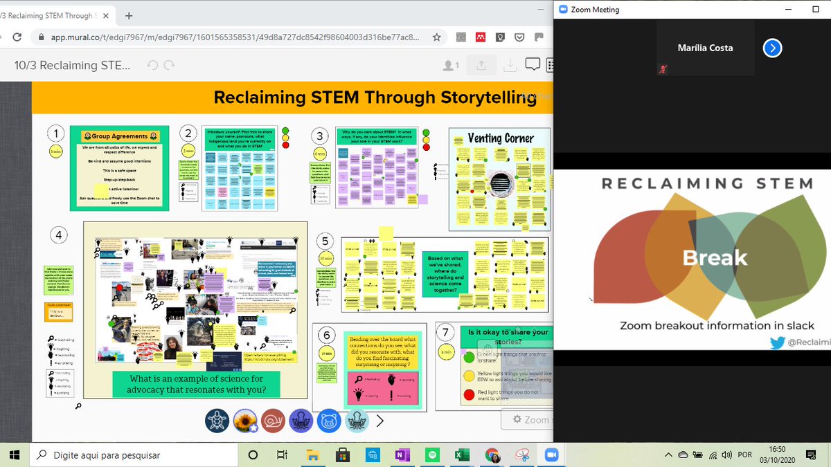 Lilalegal's tweet photo. So cool to work together to build this mural. 
So many testimonials make me feel confortable that I am not alone. Science has to be strategic and collaborative to bring real innovations to societies. We need to change this game! Thanks for such opportunity @Reclaiming_STEM https://t.co/XpXgWgdPAc