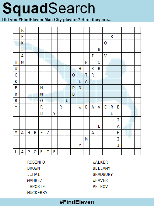 Did you #FindEleven? Here is where we hid our 11 Man City players #MCFC