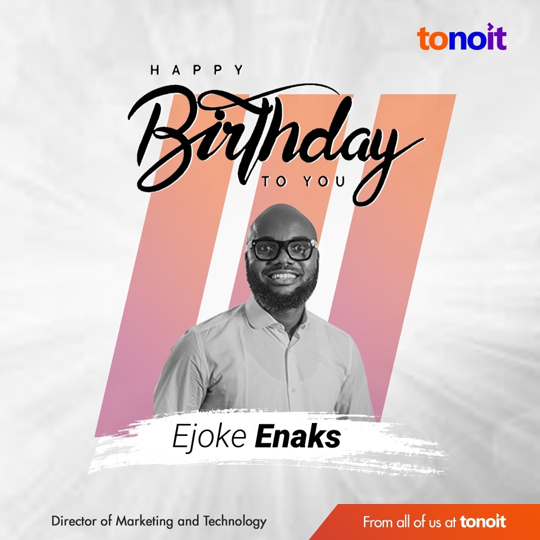 marius_fudder's tweet photo. Happy birthday to tonoit director of marketing and technology, Ejoke Enaks.
We wish many happy returns 🥳🥳🥳🥳🥳🥳 https://t.co/UGyJLTDZTJ