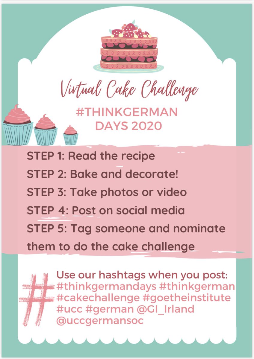 carovschroeter's tweet photo. Happy #GermanReunification and happy #THINKGERMAN Days, everyone! Very much looking forward to our #virtualcakechallenge this week - while I bake my cake, I nominate @EmmaTRiordan + @i_am_dragan to do the same π #caketime @GI_Irland @uccgermansoc #marblecake @UCC_German #gobake https://t.co/04xiRStk0u