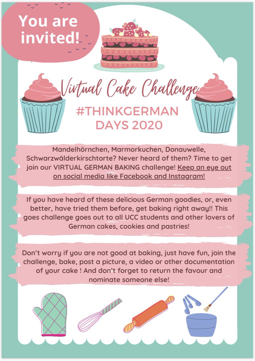 carovschroeter's tweet photo. Happy #GermanReunification and happy #THINKGERMAN Days, everyone! Very much looking forward to our #virtualcakechallenge this week - while I bake my cake, I nominate @EmmaTRiordan + @i_am_dragan to do the same π #caketime @GI_Irland @uccgermansoc #marblecake @UCC_German #gobake https://t.co/04xiRStk0u