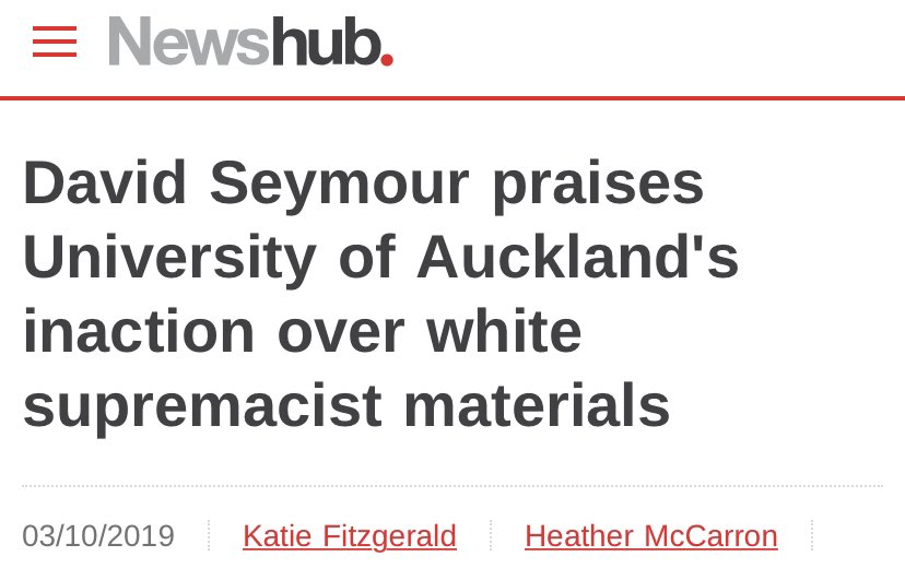 Speaking of white supremacy, let’s be really clear that every time this happens, it emboldens white supremacists in NZ.Look at Trump’s Pro*d Boy* comments. For my money, you don’t accidentally get in the news celebrating that hate is allowed to be disseminated.