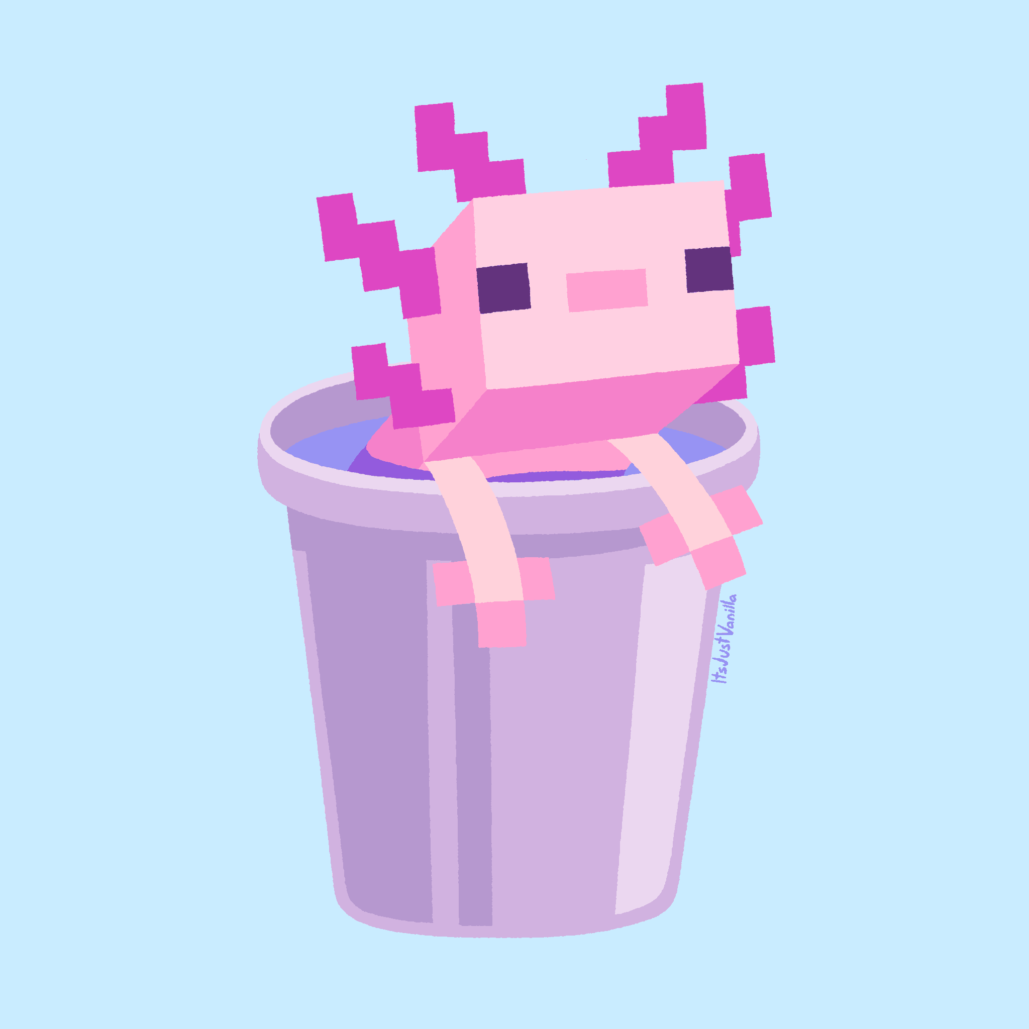 Vanilla Minecraft Axolotl