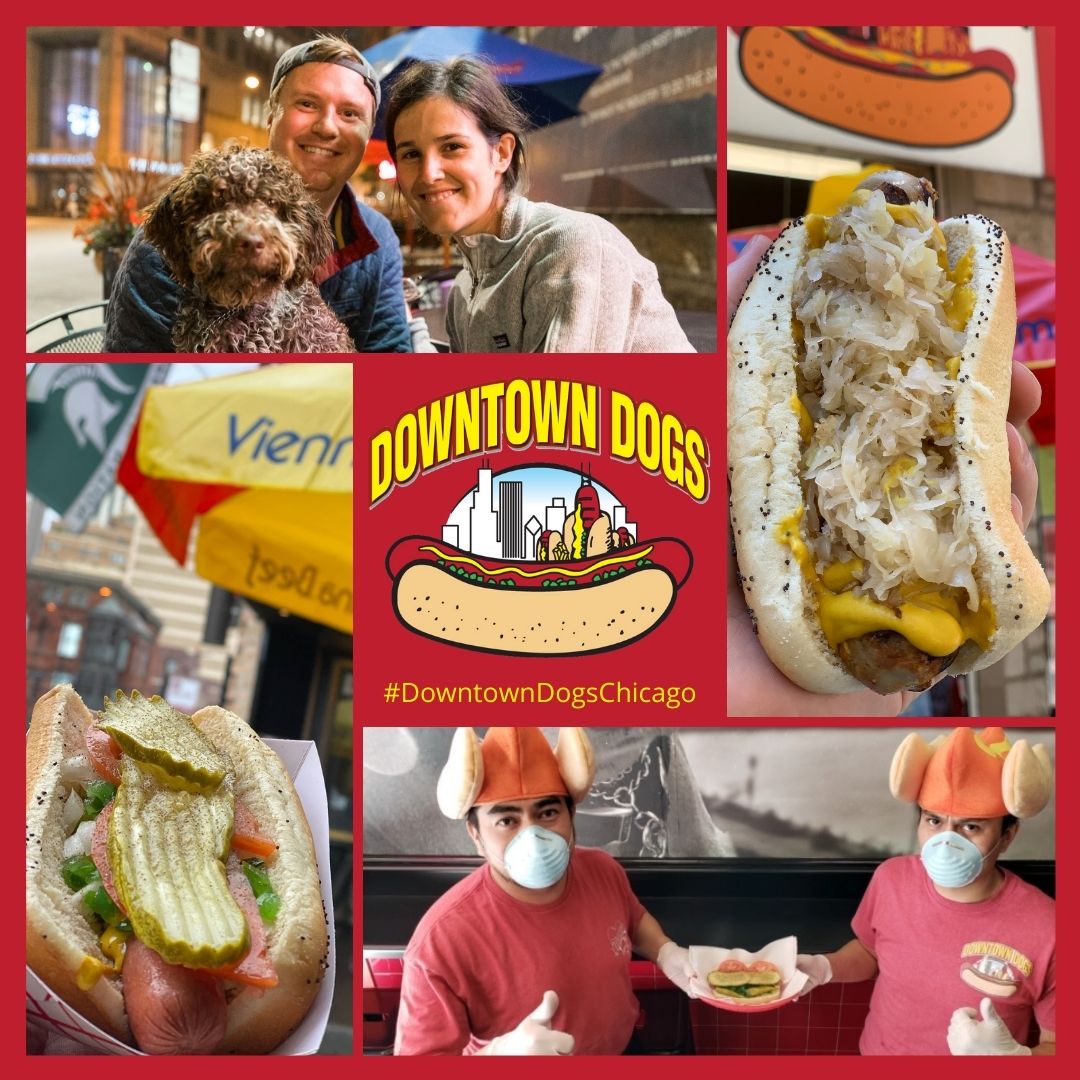 In the mood for the BEST Chicago-style hotdog or Bratwurst in the city!?  Put @DowntownDogsChi on your bucket list!  It's THAT Good! 🌭 😍 #lmgchicago #downtowndogschicago #bratwurst #chicagostylehotdog #hotdog #yum