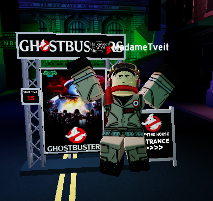 MrsEnjolras's tweet photo. hey @UniRBLX..... finALLY MY COSTUME FITS AFTER LIKE 5 YEARS!!!! YOU'VE DONE IT!!!! I'M FINALLY QUALIFIED!!! #HHNroblox #ghostbusters #roblox https://t.co/wN3fiUulzH