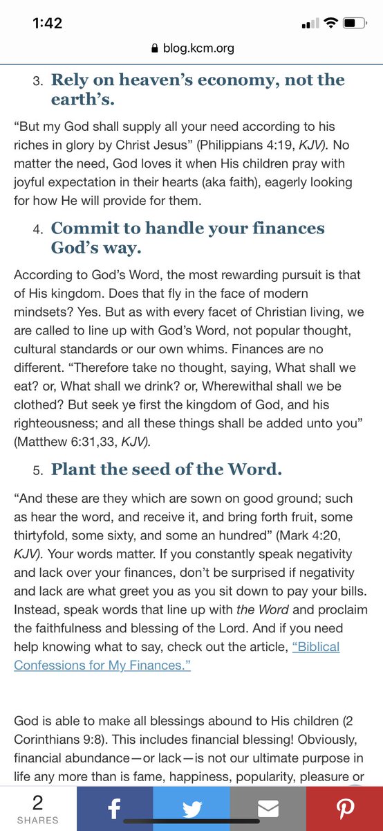 Prosperity gospel equates wealth with God’s favor. If you’re wealthy and powerful, it’s a sign you’ve escaped Satan’s clutches. The prosperity gospel essentially forgives rich people of their sins. Therefore, Mammon disappears. 22/