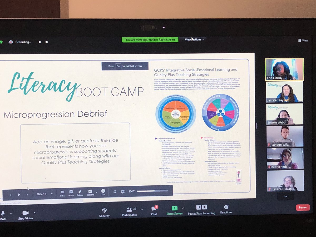 MsBTWebb's tweet photo. #GCPS LiteracyBootCamp was beyond energizing this morning! What great learning around #AKS #SEL and #microprogressions from the LA facilitators.🍒 on top was @teachkate and @MaggieBRoberts joining us to share their relevant&amp; and thoughtful work.Thank you! #literacy #teachersrock https://t.co/FGYM9IR39i