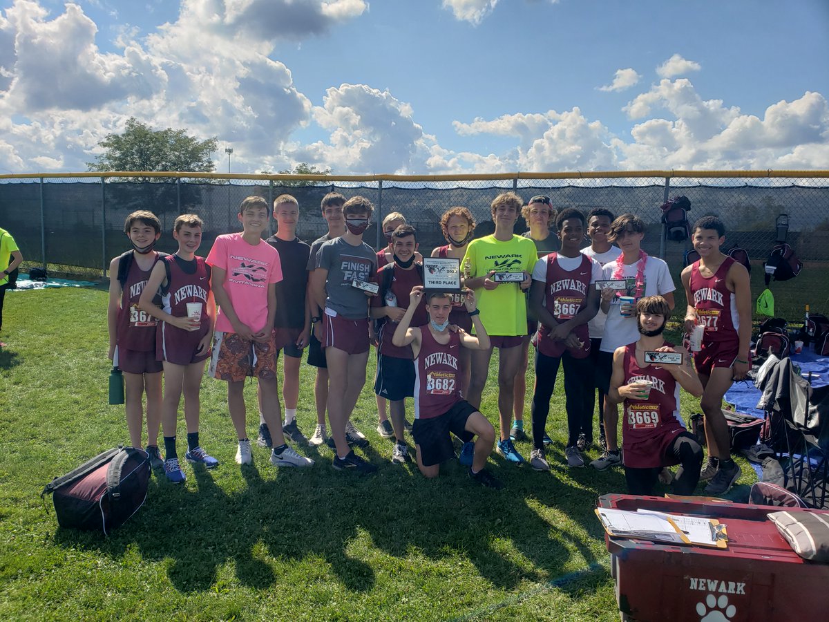 coachmac_xctf's tweet photo. Very proud of the performances at Pickerington North Invitational! Boys finished 3rd out of 9 teams (with 5 in the top 30 11th, 14th, 15th, 17th, and 30th) and the Girls were able to place 3 in the top 30 (10th, 23rd, and 29th)! @Newark_Schools @NewarkWildcats https://t.co/6l7araYGvz