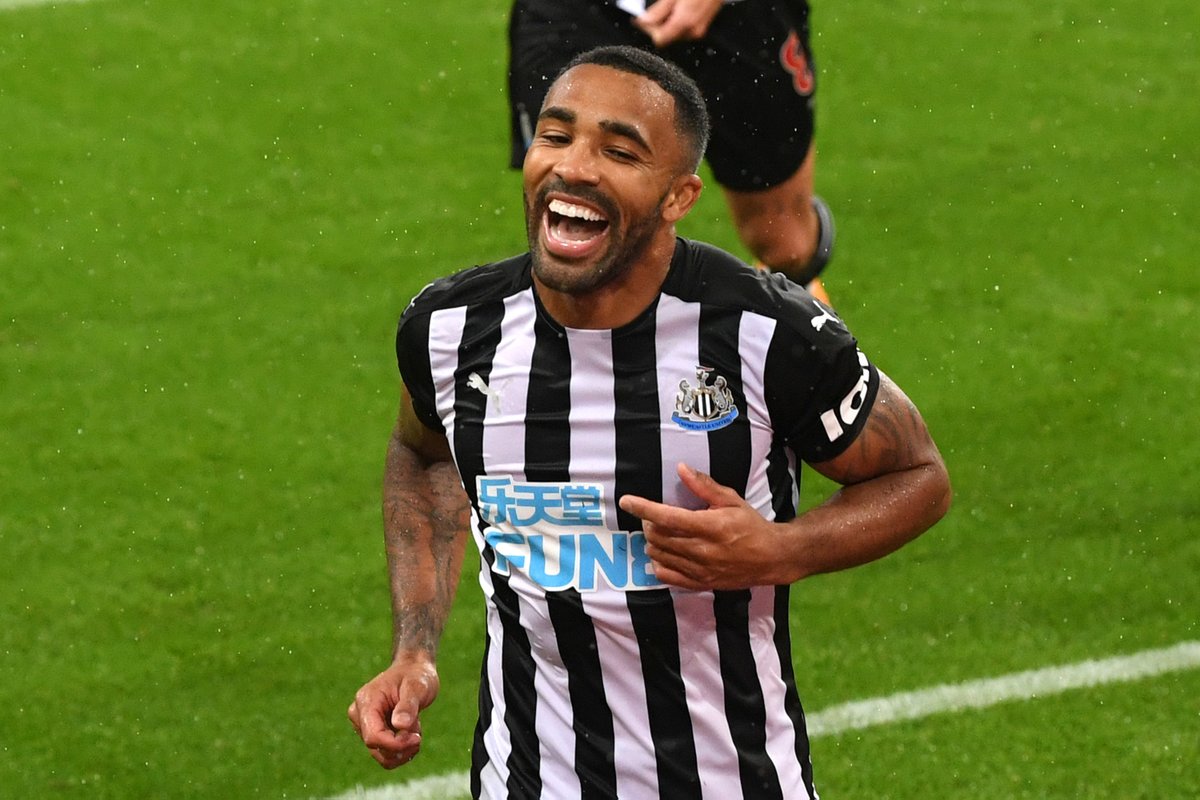 NUFC's tweet photo. 4️⃣ @premierleague games
4️⃣ @premierleague goals

@CallumWilson 😎 https://t.co/yjtkvr1oZY
