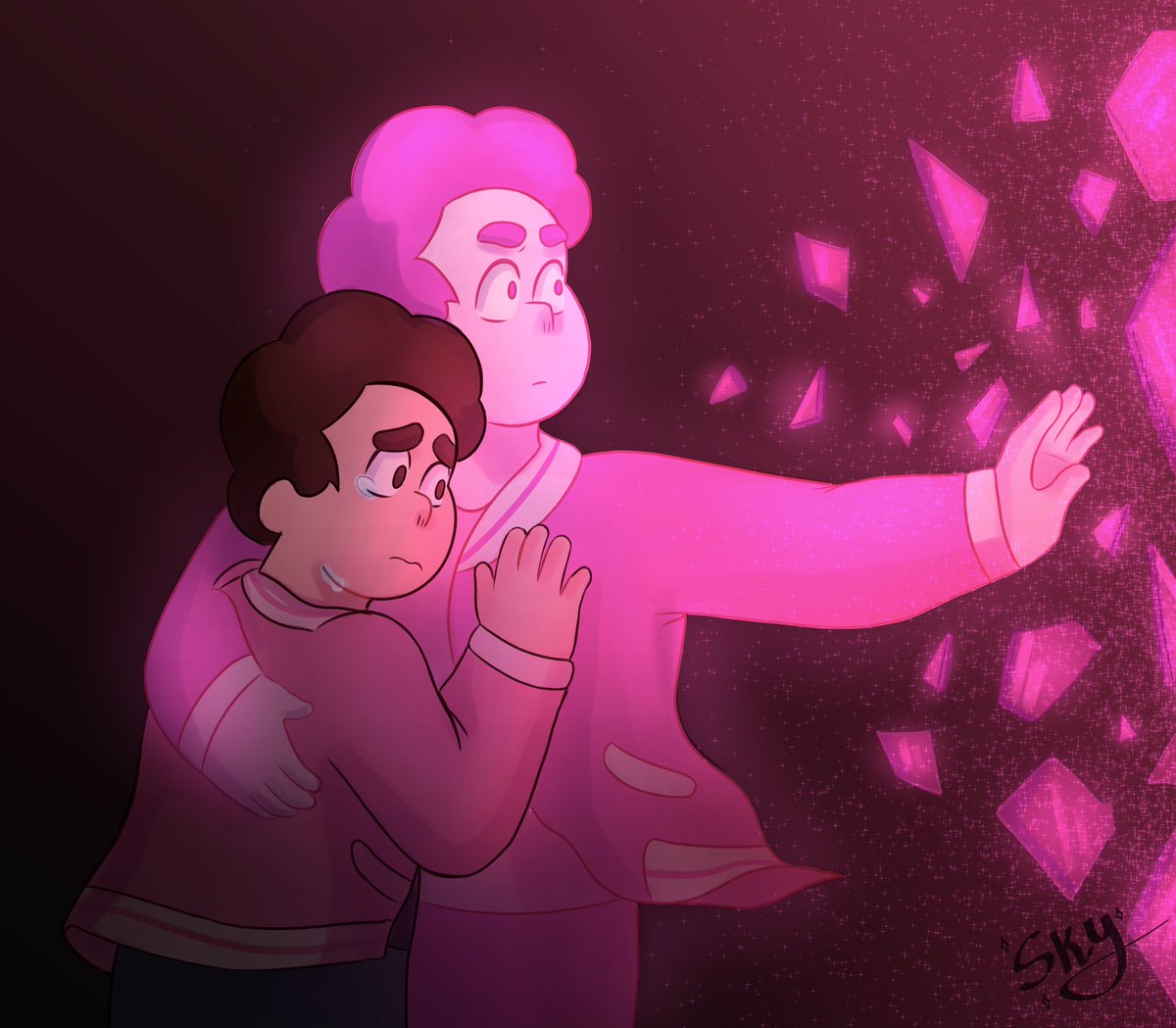 Nightskyysr's tweet photo. Pink being protective of his Steven.
#stevencest https://t.co/p2pmfqo1zC