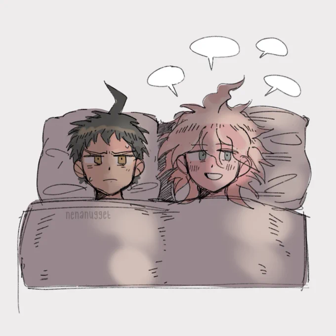 from today's sketching......smol....? #komahina #日狛 