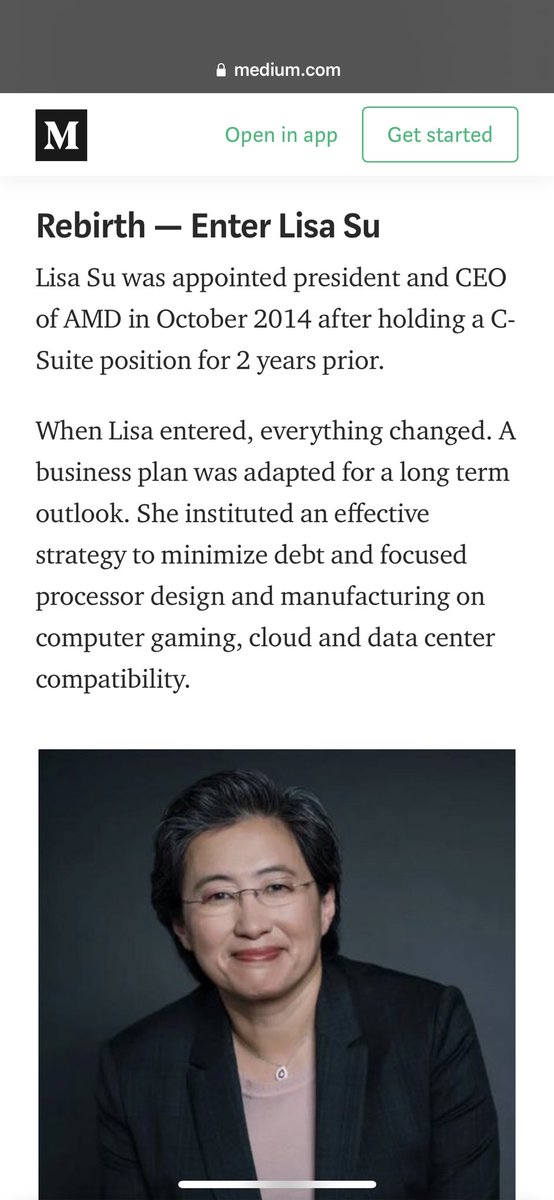 The rest of the piece is an ode to Lisa, and while I agree that she’s a great leader who deserves a lot of credit, there wasn’t any mention of others (which I wouldn’t expect from someone on the outside). Hiring the right people for the job is part of this.