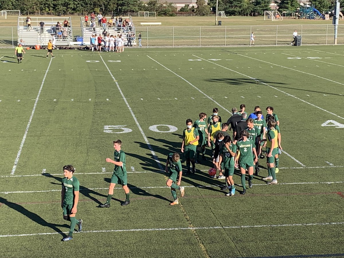 STANGS WIN!! Mustangs get their first of the year as Ryan Smith nets the game winner on a goal mouth scramble in a 1-0 game. Defense and goal keeper Rich Kijak were a brick wall and held on for a clean sheet. Great team win all around! #StangsSoccer