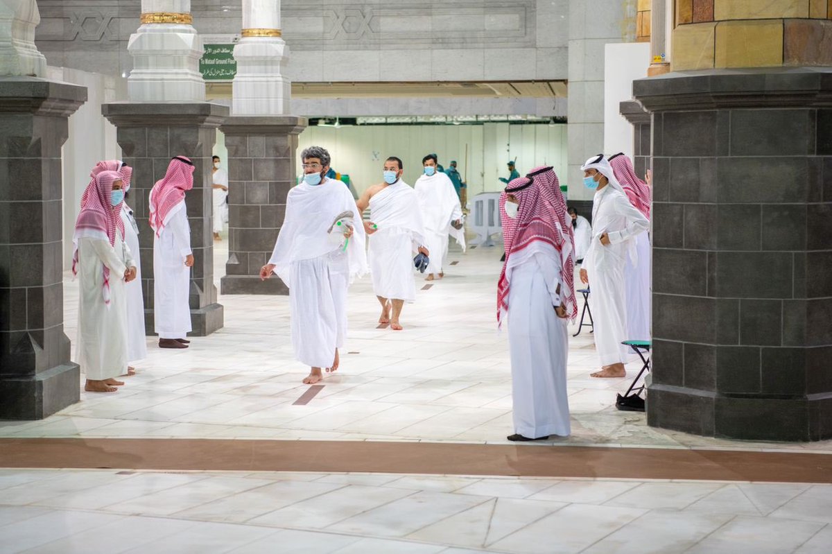 SPAregions's tweet photo. المسجد الحرام يستقبل أفواج المعتمرين وفق الإجراءات الاحترازية الصحية اللازمة.
#واس_عام https://t.co/XRYLQeRpYY