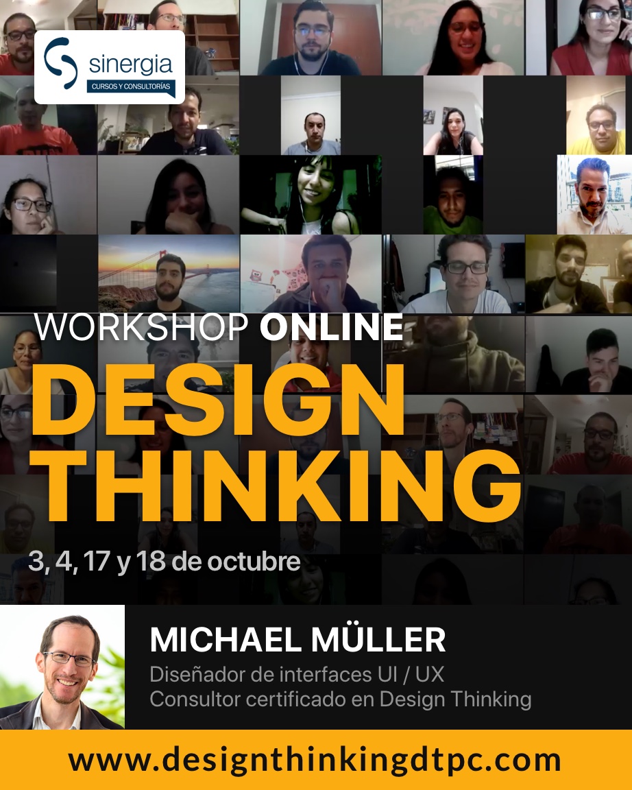 mullercardenas's tweet photo. ¡Empezamos con mucha energía el primer día del Design Thinking workshop online!

#DTwsonline #DesignThinking #curso #workshop #UX #innovacion
@caritochangh @verynice001 @DAMartinezV @lore_floresj @annuca https://t.co/q6aQx12LFt