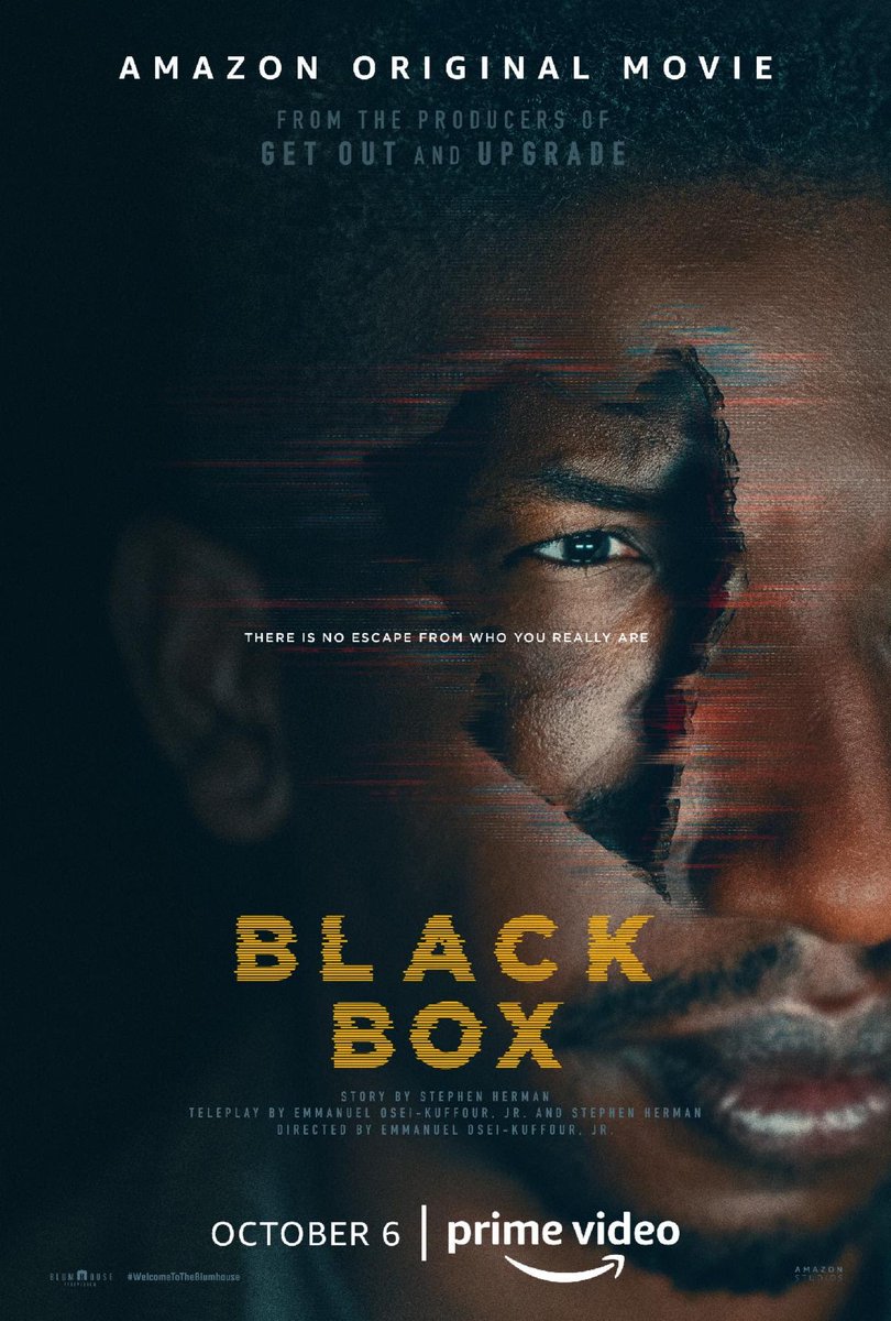 CinemaLeumas's tweet photo. Póster de #BlackBox
Protagonizada por #MamoudouAthie, #PhyliciaRashad, #AmandaChristine, #TroyJames y #CharmaineBingwa.
Dirigida por #EmmanuelOseiKuffourJr.
Historia de #StephenHerman.
De los productores de #GetOut y #Upgrade.
6 de octubre en #AmazonPrimeVideo.
@PrimeVideo https://t.co/mdyk6bFe61