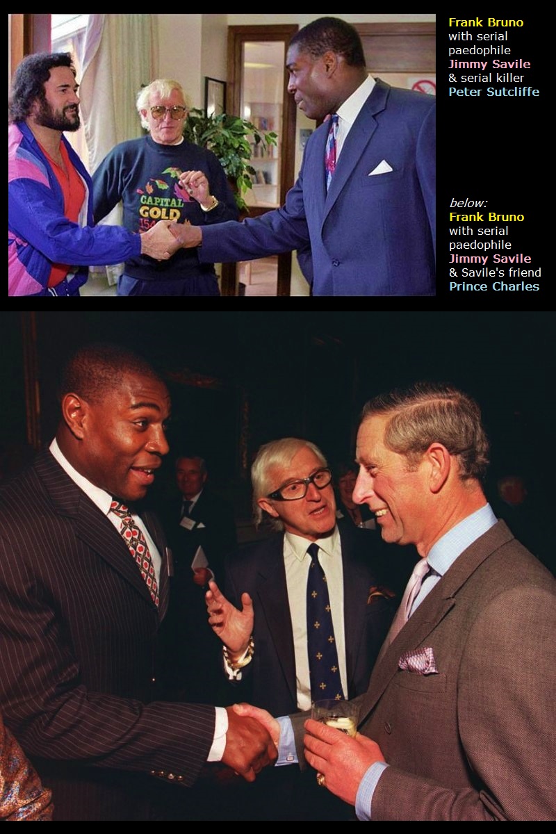 ➎➑ Frank Bruno1970s: Went to Oak Hall Schl—site of alleged pedo ring1989: Abuser Nicholas Rabet opened The Stables nearbyPals with Savile, Purdews, McSweeney, Uri GellerBruno required psych care not long after Geller put him in a pyramid—after which he went to Champneys