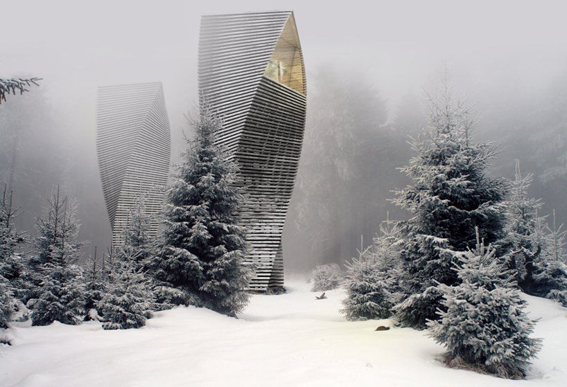 ISAarchitectural (@isaarchitecturl) on Twitter photo RT: <a href="/designboom/">designboom</a> antony gibbon camouflages his slender 'helix' treehouses among their forested context. designboom.com/architecture/a… RT: <a href="/designboom/">designboom</a> antony gibbon camouflages his slender 'helix' treehouses among their forested context. designboom.com/architecture/a…