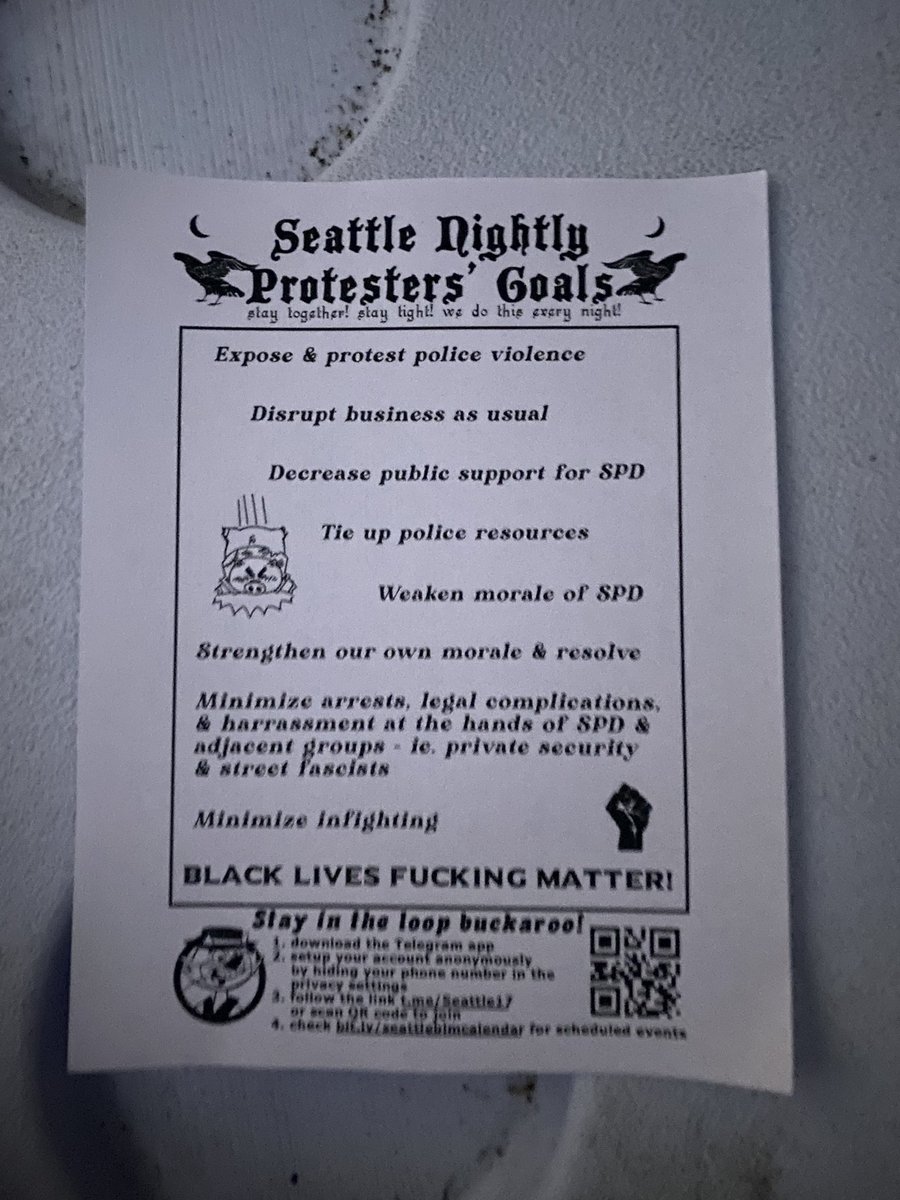 Seattle nightly protesters’ goals