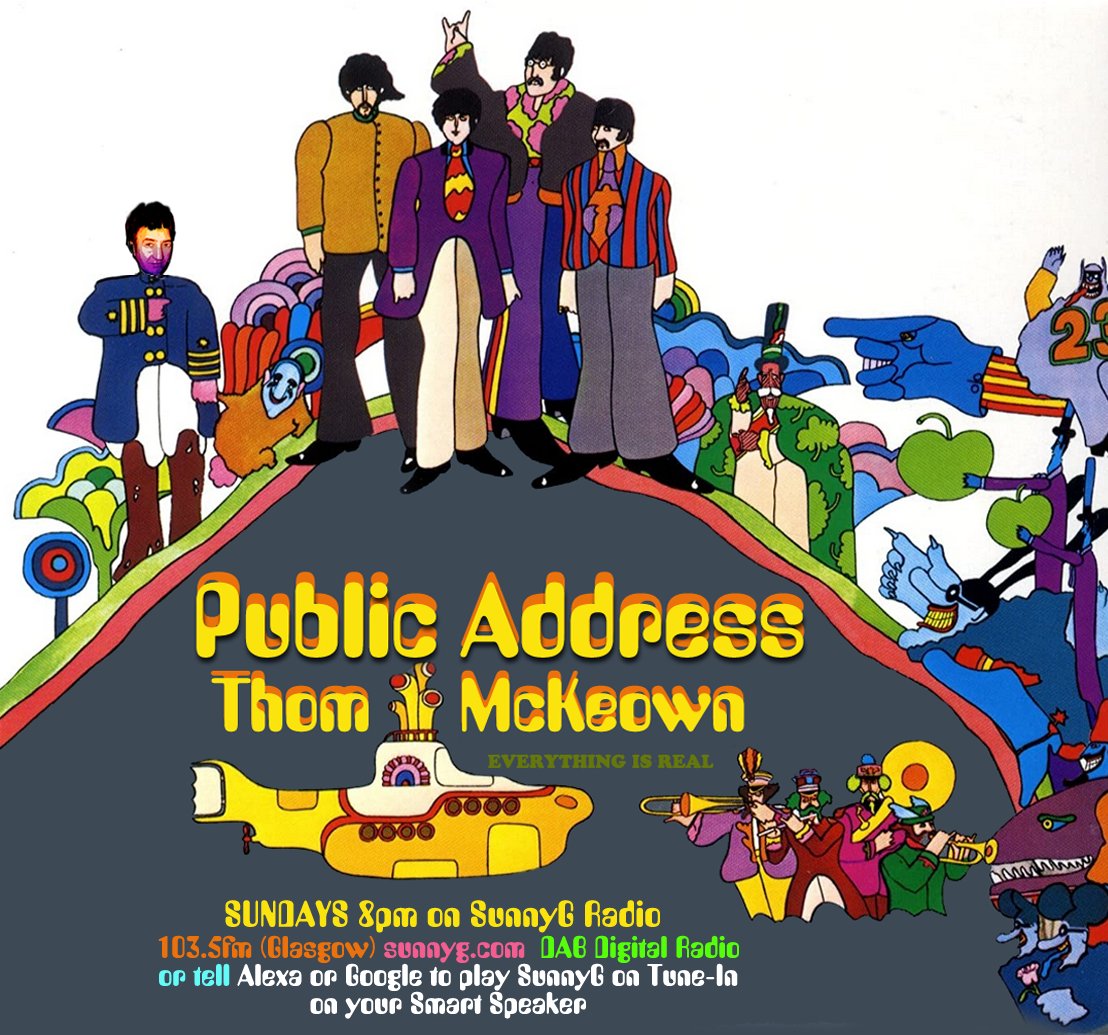 screenstage's tweet image. Sundays on SunnyG 103.5FM DAB Alexa Google sunnyg.com
8-9pm Public Address with Thom McKeown
