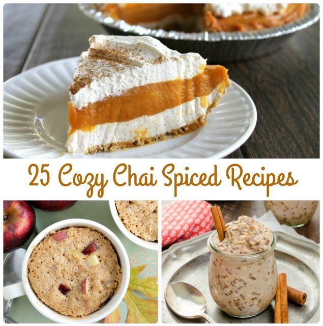 frugalfoodiemom's tweet photo. Enjoy the warm &amp; comforting blend of #cinnamon , cardamom, ginger, nutmeg, &amp; cloves in these 25 Cozy #Chai Spiced Recipes for Fall>> https://t.co/FhXkPyY6y3 #recipes #happyfall #chaispiced https://t.co/y01itIdrem