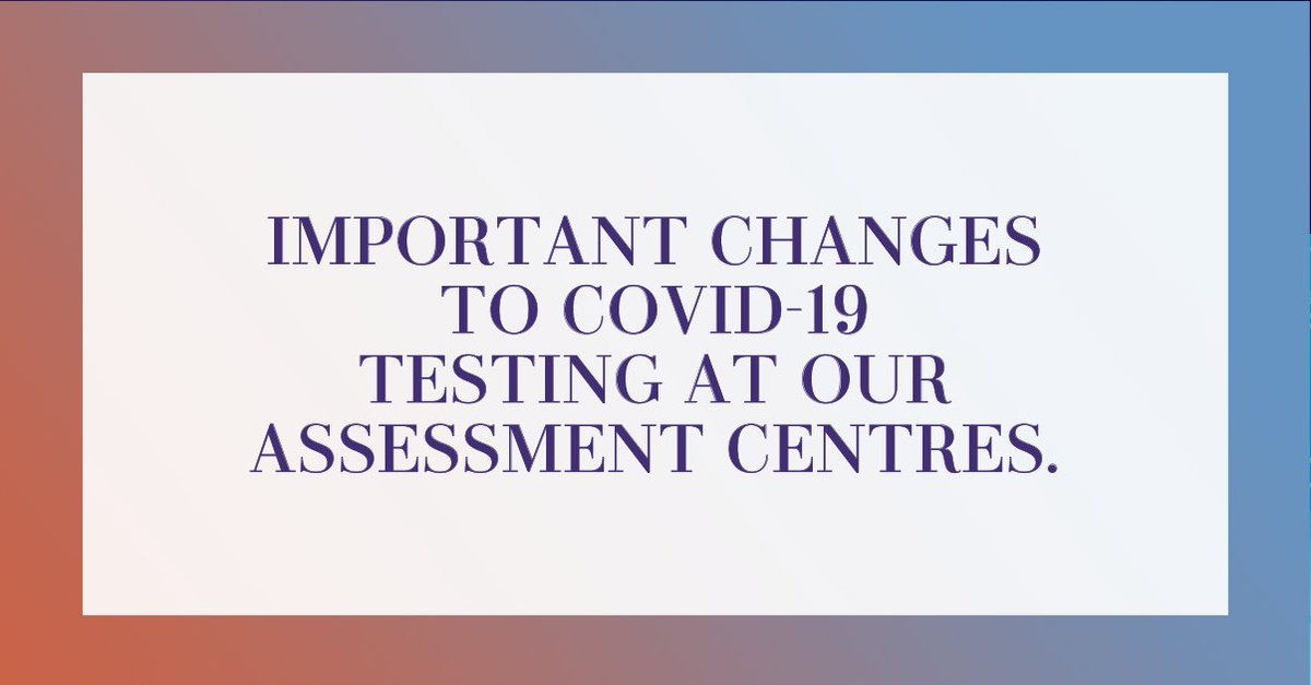 Beginning TOMORROW, and as announced by  @ONgov, all  #COVID19 assessment centres will be moving to appointment only, including our Richmond Hill and Vaughan Assessment Centres. Walk ins will no longer be accepted.