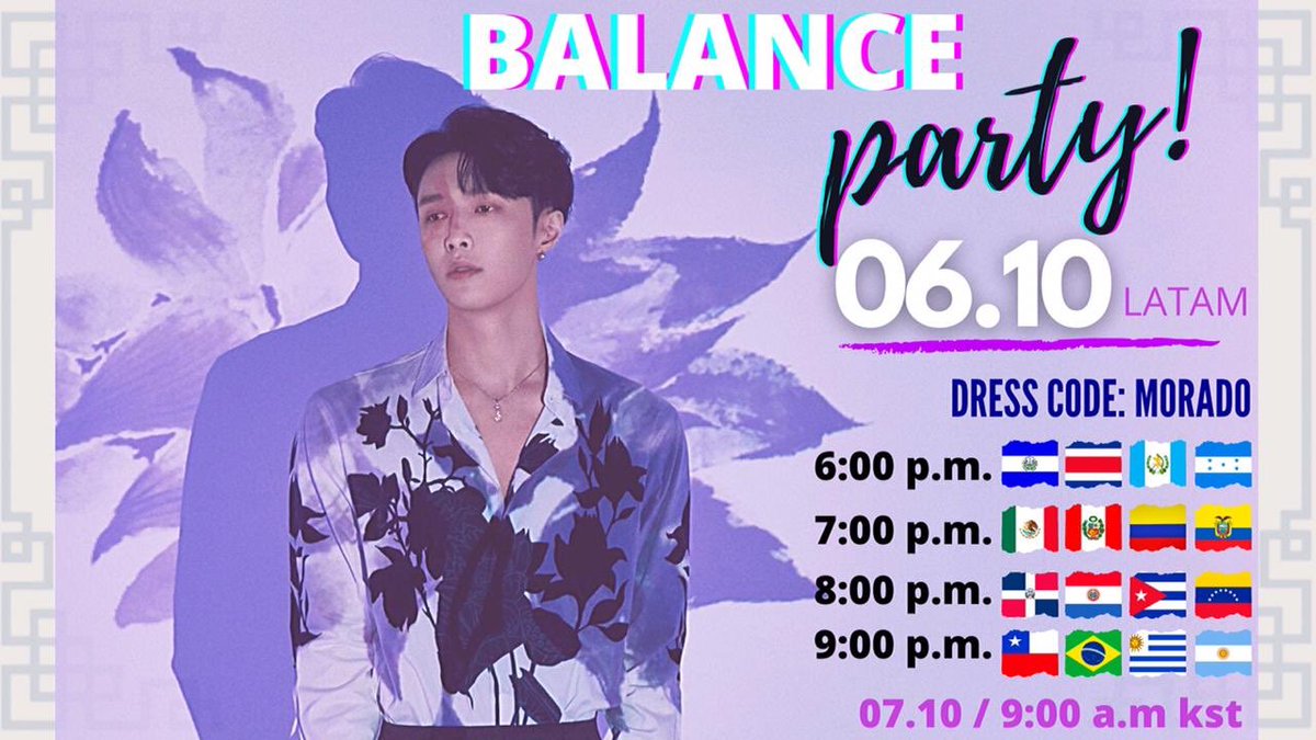 exolzonechile's tweet photo. #BalanceParty 💜🧳
Te invitamos a este viaje para celebrar un año más de nuestro amado Lay.
📍Lugar de partida:
Zoom Room 07 de Octubre a las 9amKST! (6/10 en LATAM)
Te debes registrar aquí: https://t.co/eI5SMZ9FW9
@layzhang @weareoneEXO #LAY #EXOlatam https://t.co/tJOhfAficN