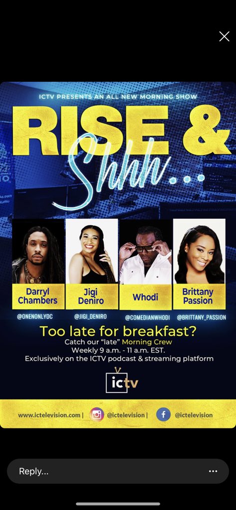 Make Sure You Subscribe to RISE &amp; SHHH! 🤫💎🔥 America’s Hottest Morning Show! Exclusively on <a href="/ictelevision1/">ICTV</a> 💎🔥