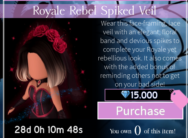 Roblox Royale High Royal Rebel Set