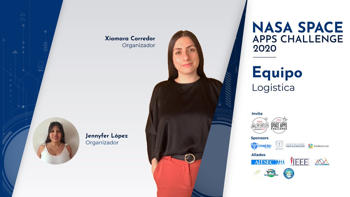 SpaceAppsPPN's tweet photo. Conoce el equipo que está detrás de este gran Hackathon en Popayán. Todos han trabajado muy fuerte para hacer de esta la mejor competencia aeroespacial del año.
¡No olvides usar los hashtags cuando nos menciones!
#NASA #AESSUnicauca #Unicauca #SpaceApps2020 #NASAAESSUnicauca https://t.co/tCom5KpQ6I