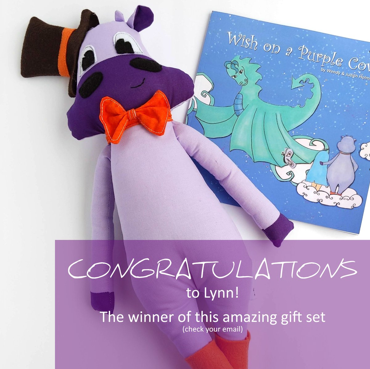 WishOnAPurpleCo's tweet photo. Congratulations Lynn of @HenrysGardenKY The winner of our Purple Cow and Doodle Daisy giveaway! 
#giveaway #winner #littlefreelibrary https://t.co/qlyew3gZK5