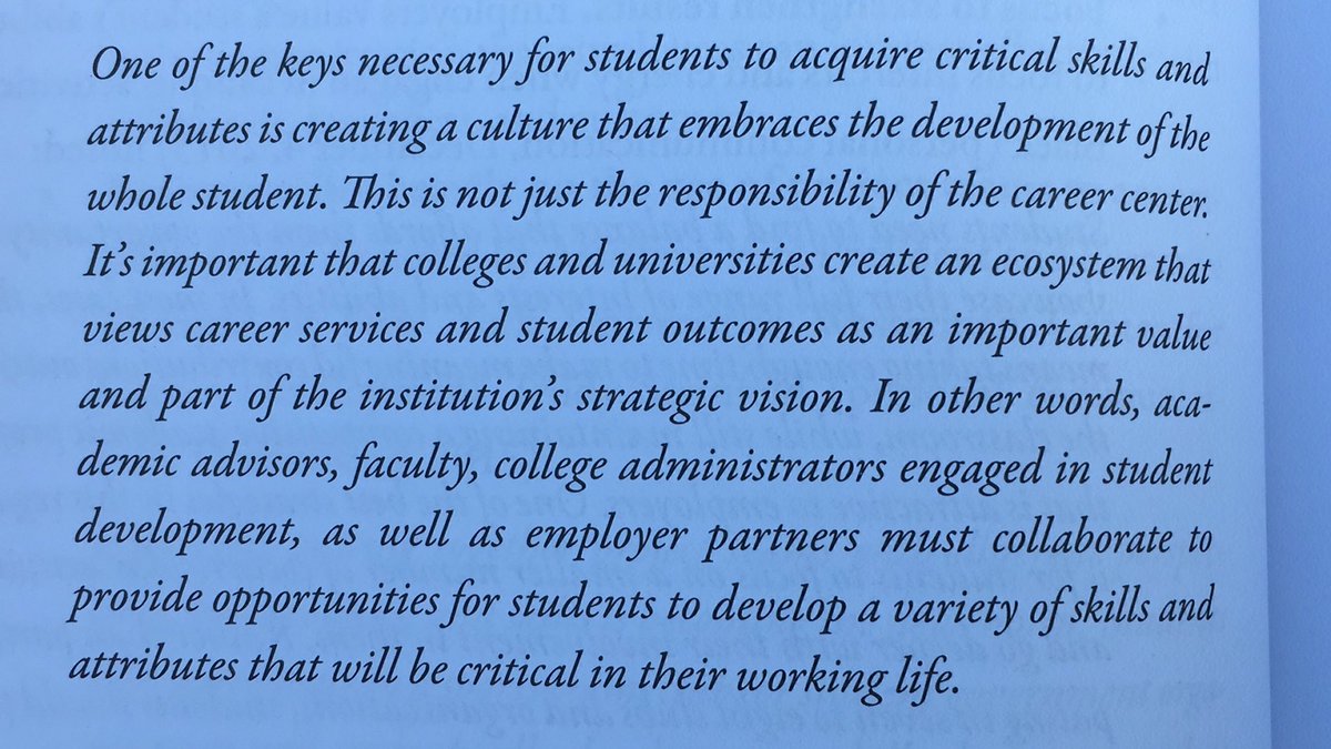 Found this gem in the @NASPAtweets publication “#Engagement & #Employability: Integrating #CareerLearning through #Cocurricular Experiences in #PostsecondaryEducation” to incorporate in our collaboration @mojohealy @onejasonbrown #jackpot