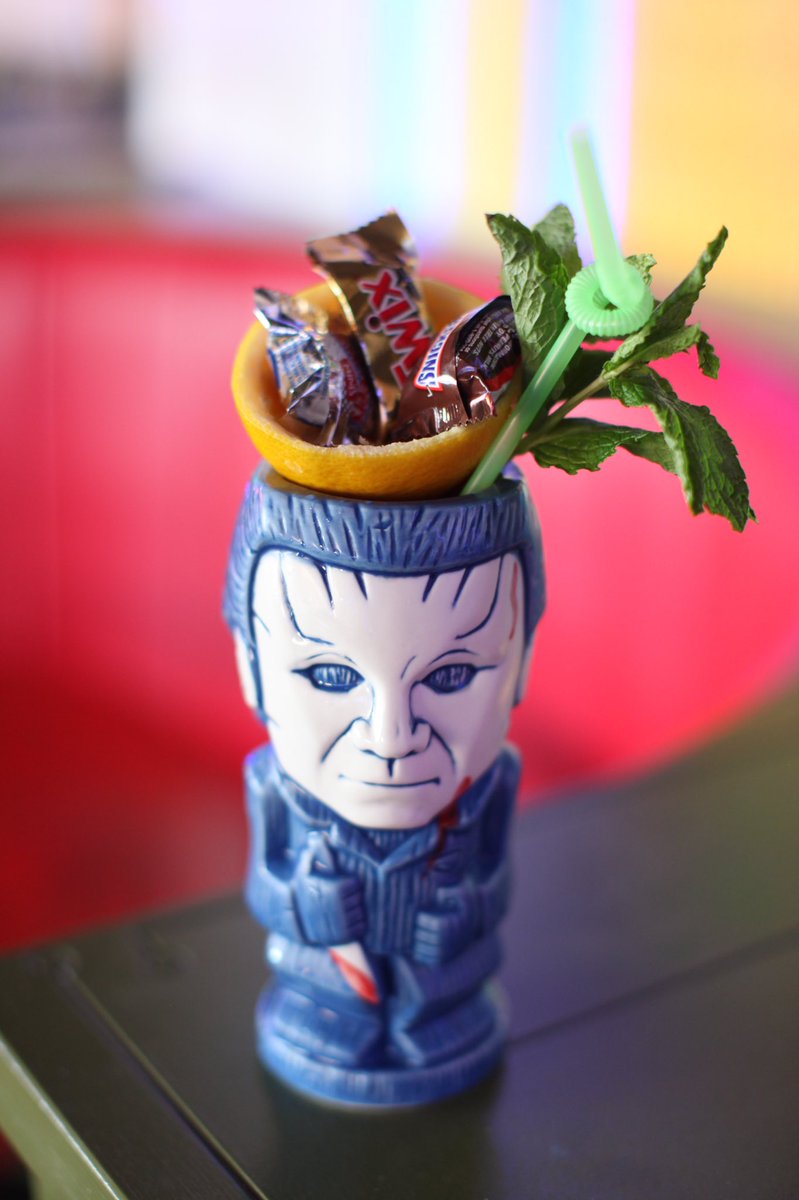 THE OLD MYERS PLACE 🔪🍹
[This Halloween Classic Admits Pumpkin 🎃, Cachaca, Sherry 🍇, Citrus🍊, and Sage 🌱to the Institutional Masquerade at The Old Myers Place 🏠]

It’s a Drink To Die For! 💀

CHOPPER HULA-WEEN 4-11PM! 🧟‍♀️🧡🖤👻

SUPPORTING SMALL BUSINESS IS DELICIOUS 🤖