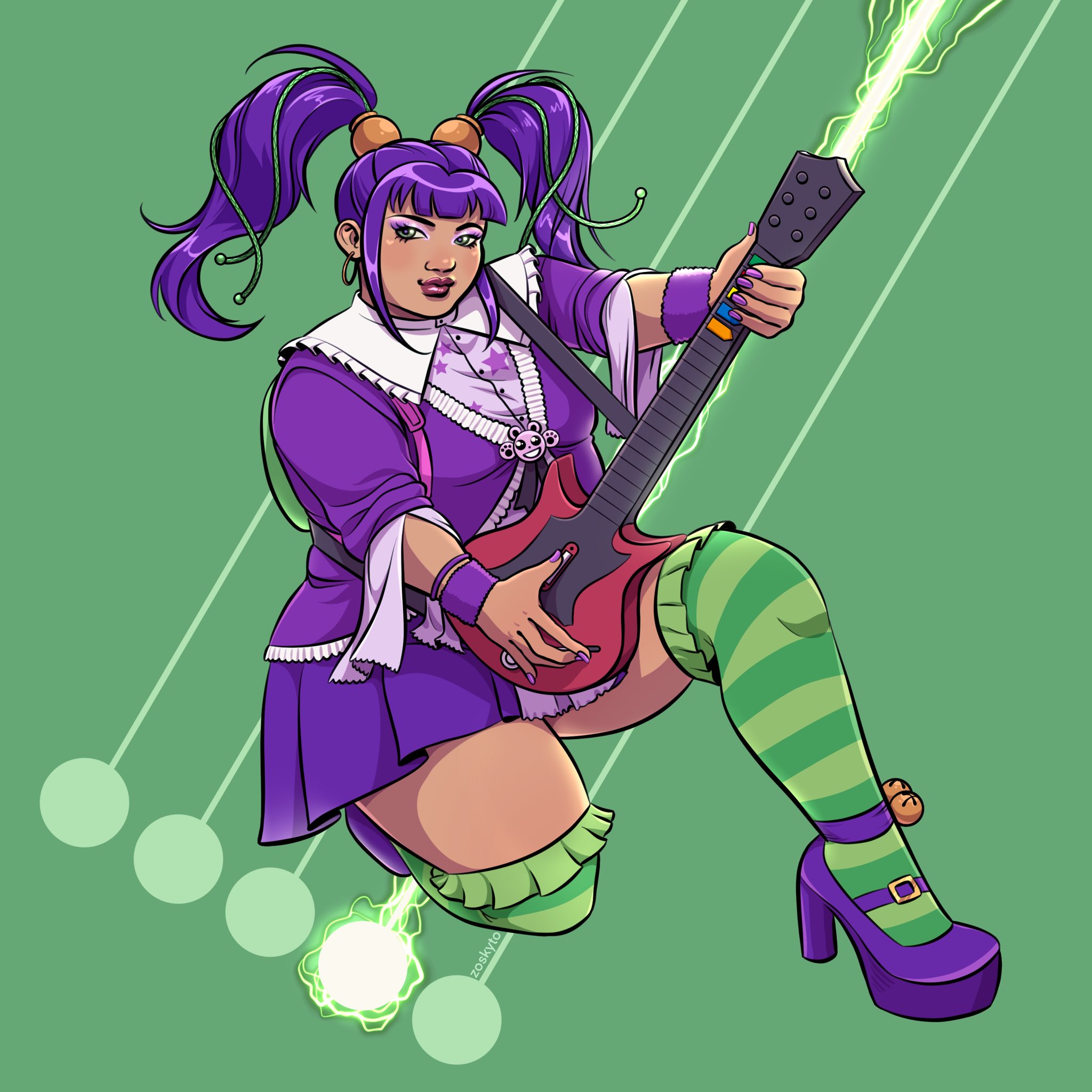💤oe on X: Day 1 || Childhood game|| #Favetober #fatart #guitarhero ~ Guitar  Hero was def my fav to play, especially as Midori. 💖🤟  t.co0LaOLOtDGB  X
