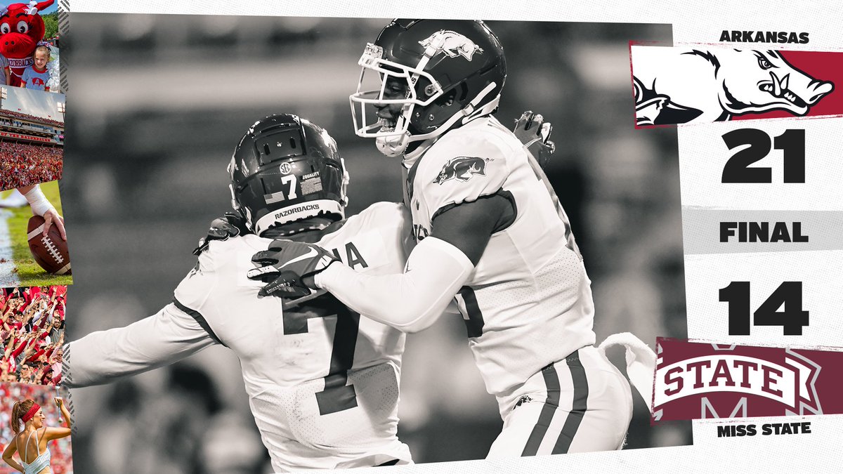 RazorbackFB's tweet image. It has been zero days since our last SEC win.