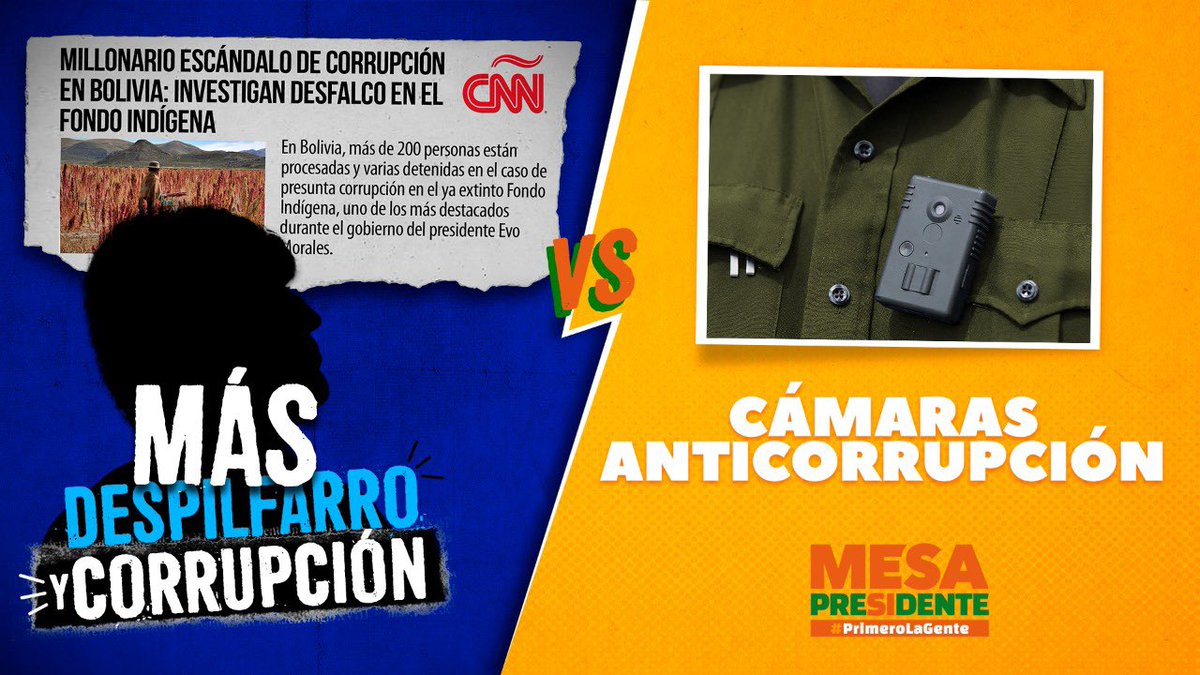 TCusicanqui's tweet photo. Luis Arce debe dar muchas explicaciones sobre la corrupción en el gobierno de Morales. Con @carlosdmesag #MesaPresidente vamos por el combate a este mal que tanto aqueja al país. 
 #MesaGanaDebate https://t.co/6SQ6Cvha1R