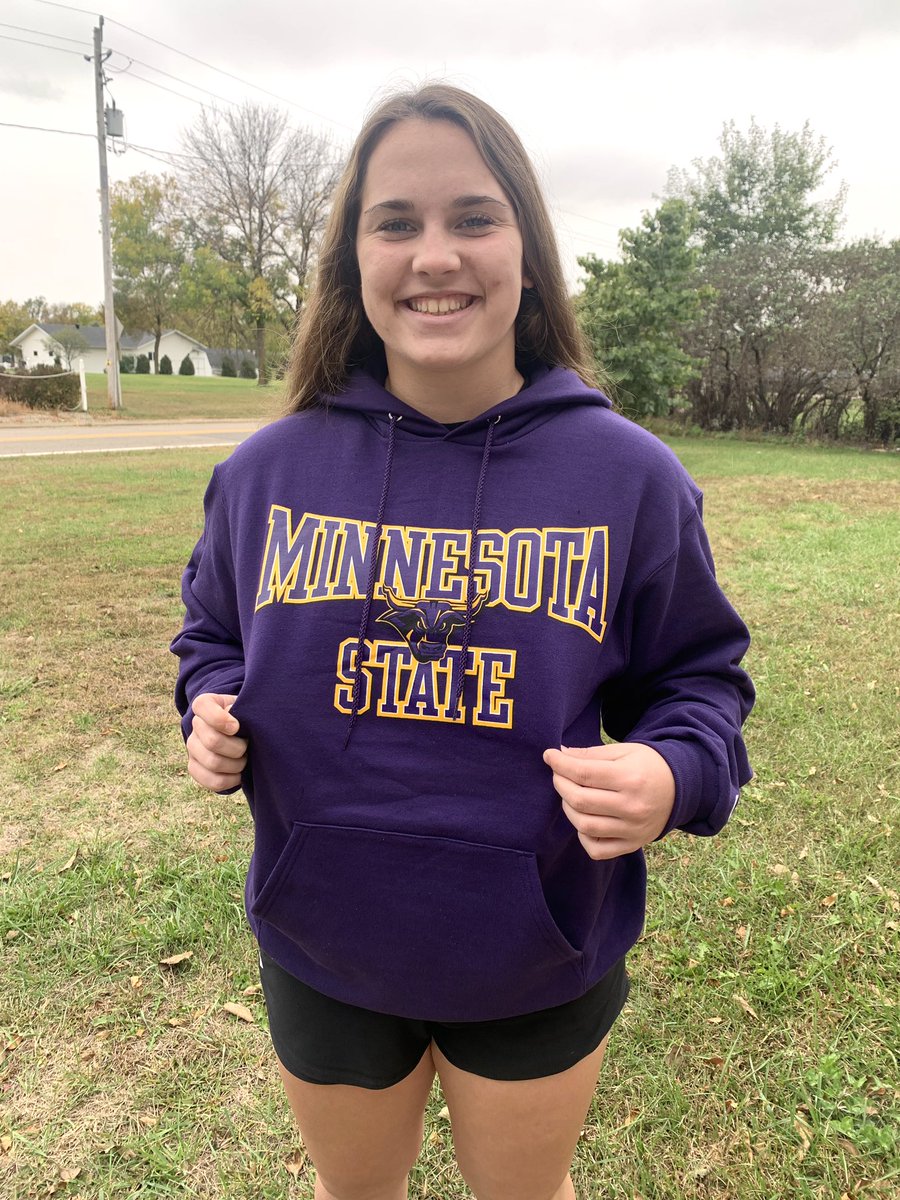 cheyfaith2003's tweet photo. I’m super excited to announce that I’ve verbally committed to Minnesota State University to continue my academic and athletic career! Mankato felt like home right away! Thank you to all of my coaches, family, and friends who’ve supported me the whole way! Go Mavs 💜💛 #MAVFAM https://t.co/XbsiNYdGRT