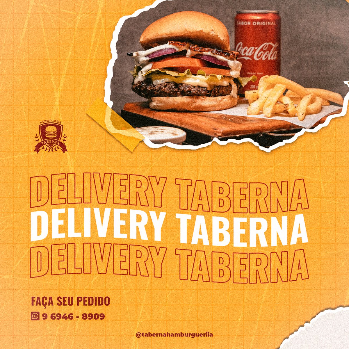 AnneLugao's tweet photo. Bateu a fome? É só chamar no delivery da Taberna hamburgueria! 
Wpp: 969468909
Ifood: Taberna Hamburgueria
UberEats: Taberna Hamburgueria https://t.co/IndbfDlvxE