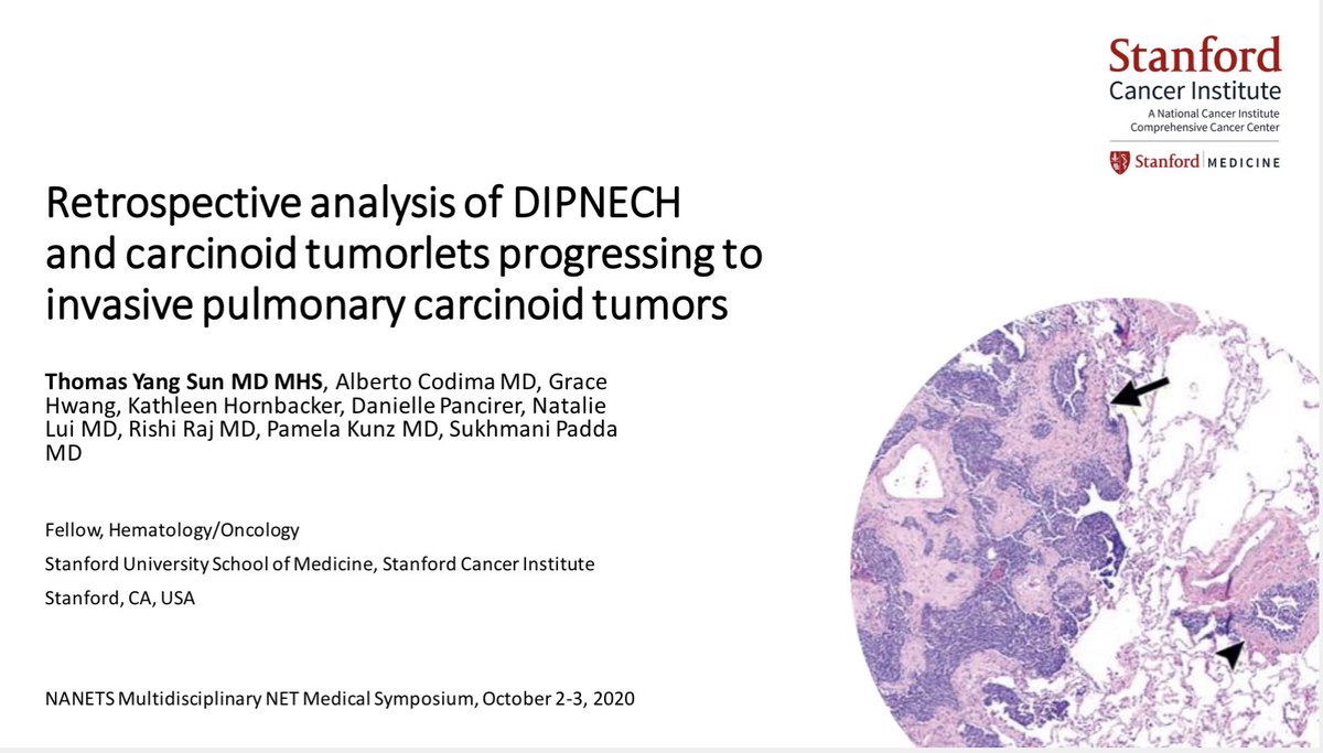 ThomasSunMD's tweet photo. Thanks to NANETS for inviting me to present our DIPNECH research today! Big thanks to the team and my mentors Dr.Kunz and Dr. Padda! @PamelaKunzMD @SukiPaddaMD https://t.co/HwuHZESR1U