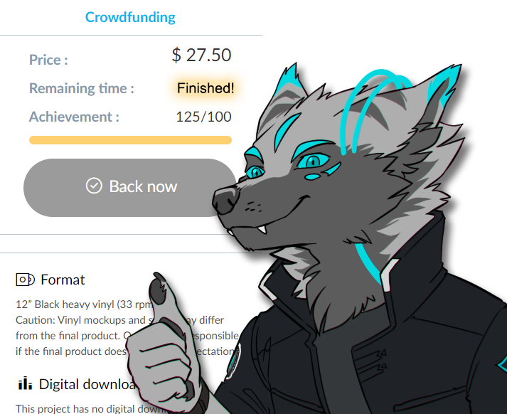 And with that, its over! Huge, huge thanks again to everyone that backed this little project. I've submitted all the artwork, the audio has been sent for vinyl mastering.. now all we do is wait!