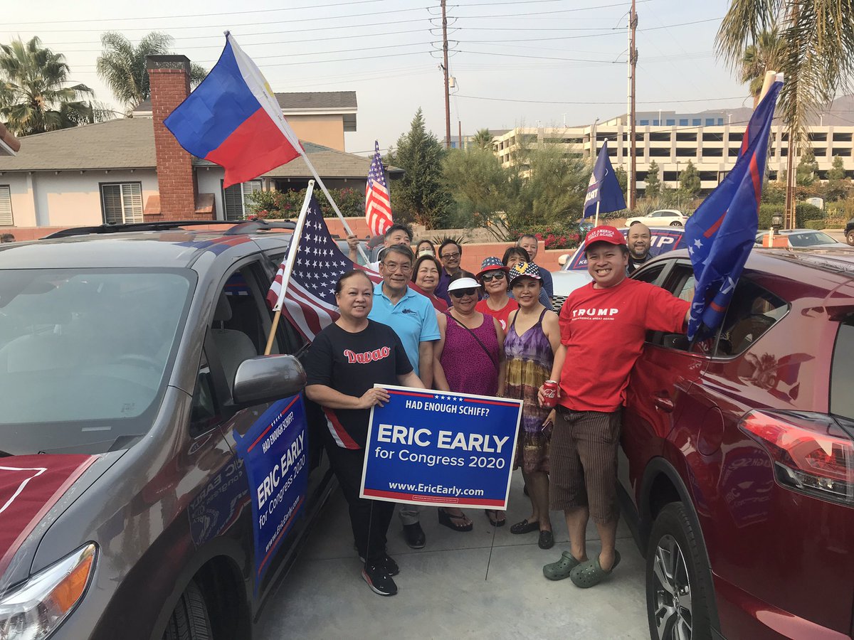 benjamin_max's tweet photo. Several #Filipino groups in Southern California are gathering tomorrow for a pro-Trump rally. I spent the afternoon w/ one team in Burbank as they decorated their cars. Reasons they support the President? Pro-life, legal immigration and stance on China. Story coming soon on @kcrw https://t.co/4mFGQIoRRP