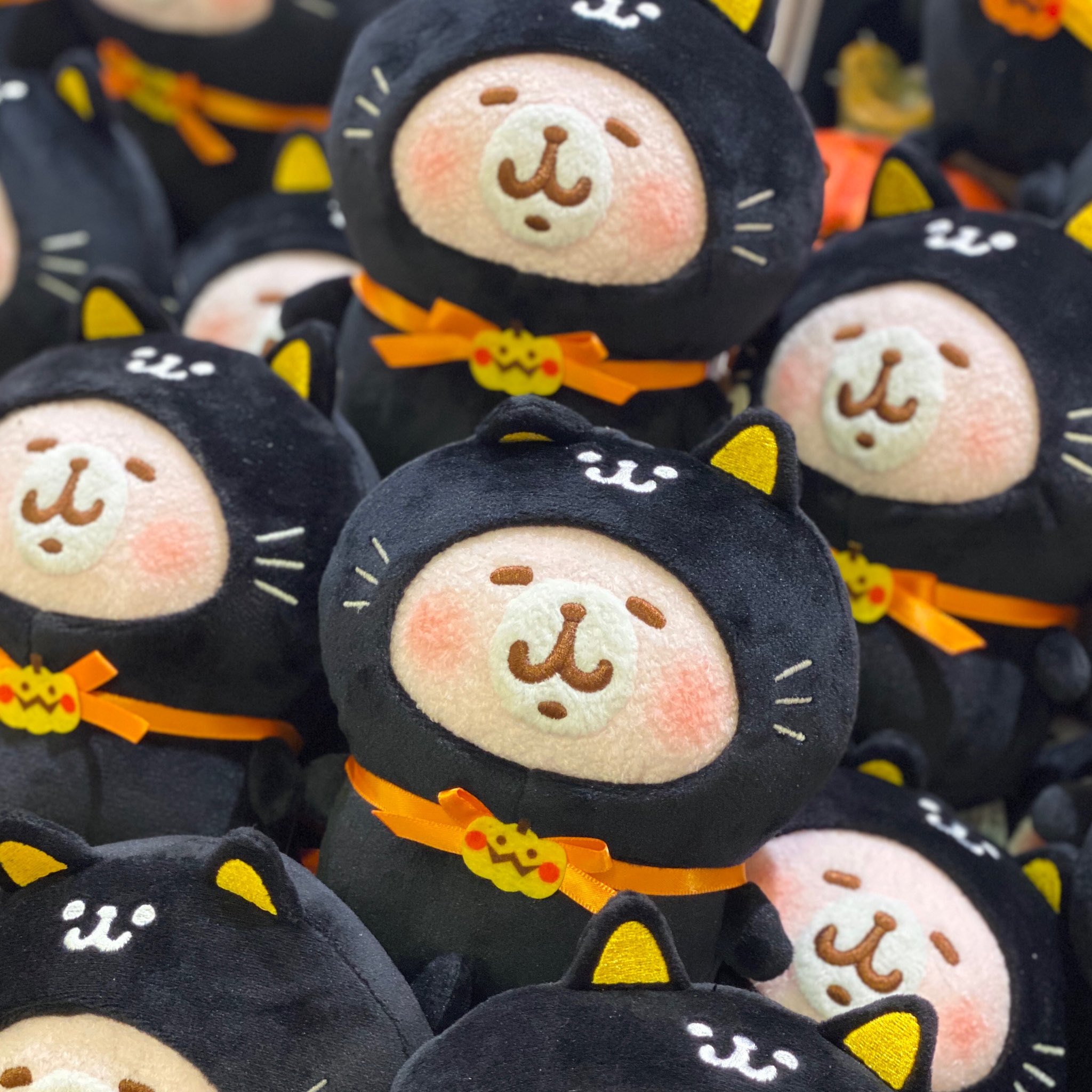 カナヘイ　黒猫　クロネコ　ぬいぐるみ　うさぎ　ピスケ ハロウィン キデイランド大阪梅田店【公式】 على X: 