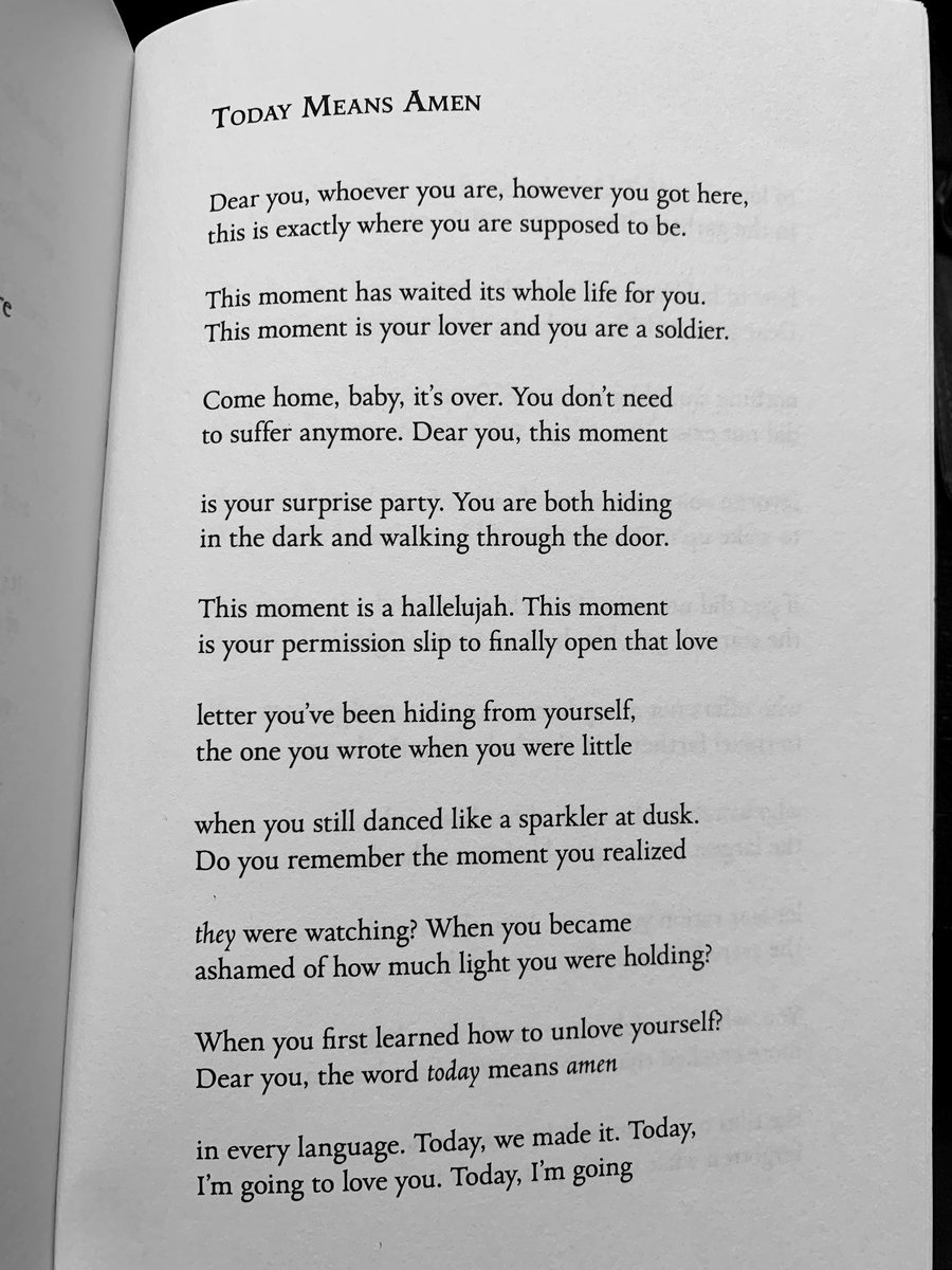  @harusikseu this got me into watching performance poetry. I hope you like it <3“You made itthis whole way; through the nights that swallowed you whole, the mornings that arrived in pieces.” (S. Demulder)