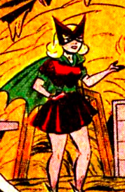 Betty came to Gotham to stay with her aunt and figured out her secret identity as Batwoman. Deciding she wanted to help her aunt out she suited up. I love Betty's Bat-Girl costume. It's adorable and I'd love to cosplay as her.
