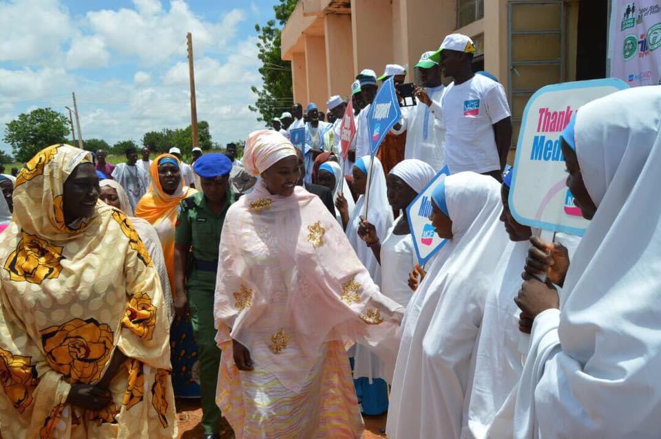 Her Excellency Dr. Zainab Bagudu... taking the message to where it matters most!