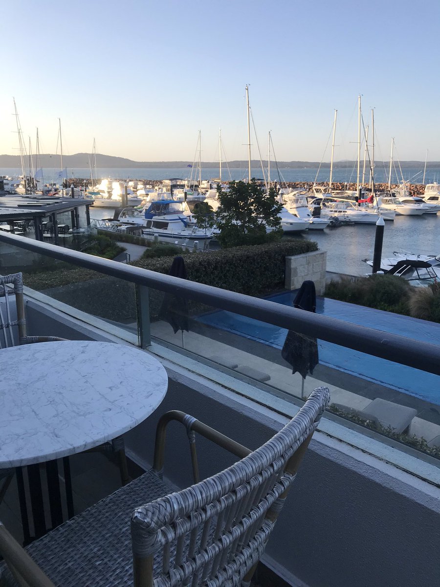 julesaj1's tweet photo. Room with a view 😍 #Anchorage #portstephens #corlette #localislovely #minibreak with @newietraveller https://t.co/AIdD8UHRp8