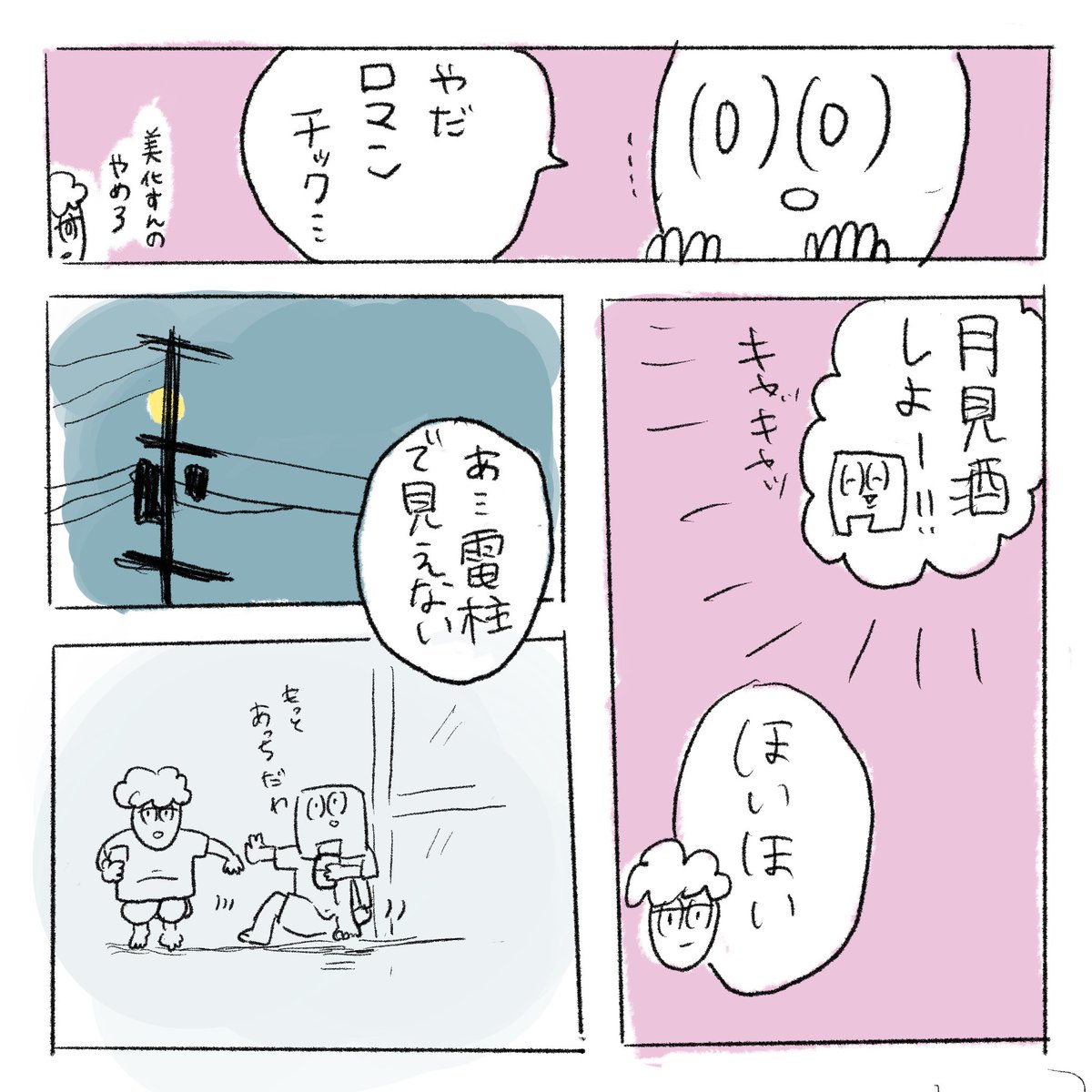 この前は夫婦でお月見をしました。
#ふみの雑日記
#思ってたんと違う
#絵日記 