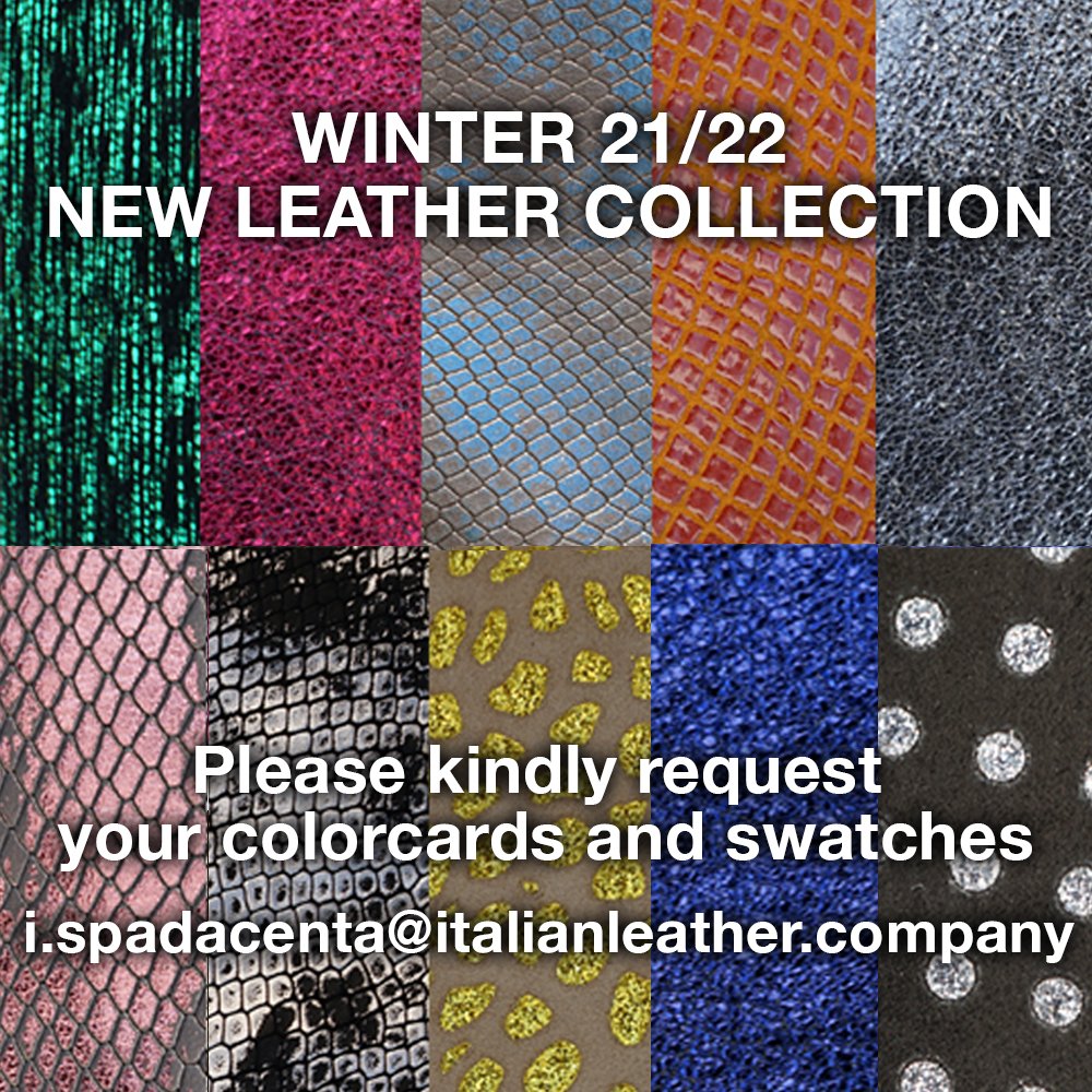 ILCLeather's tweet photo. Discover, touch, experience our new collection of handmade Made in Italy leathers. Italian Leather Company. Partnership is our nature. #italianleathercompany #ilariaspadacenta #italianstyle #leaderinleather #leatherpatterns #madeinitaly #colorcards #swatches https://t.co/m3reX5DHSv